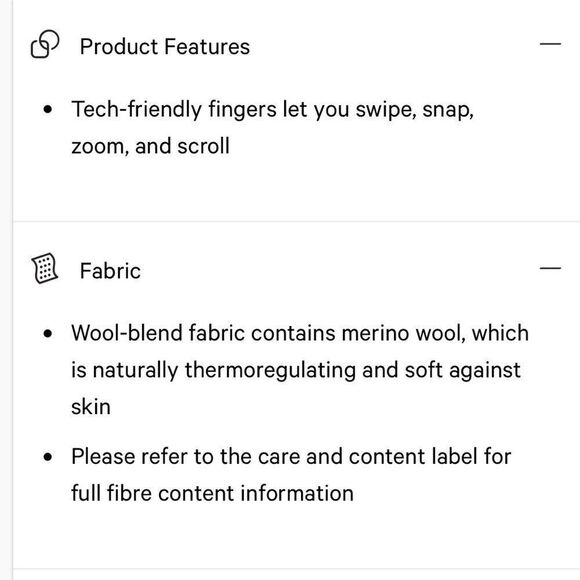 Lululemon Revelation Tech Gloves ~ Wool Blend~Tech friendly fingers ~ size M/L - Picture 9 of 10